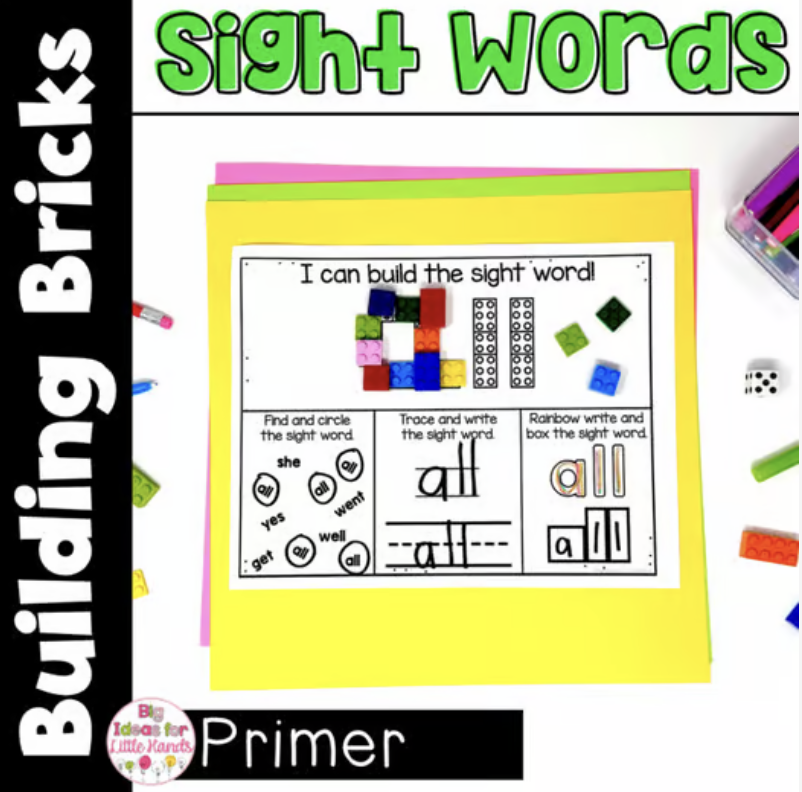 These primer sight word activities are a fun way for students to practice sight words. 